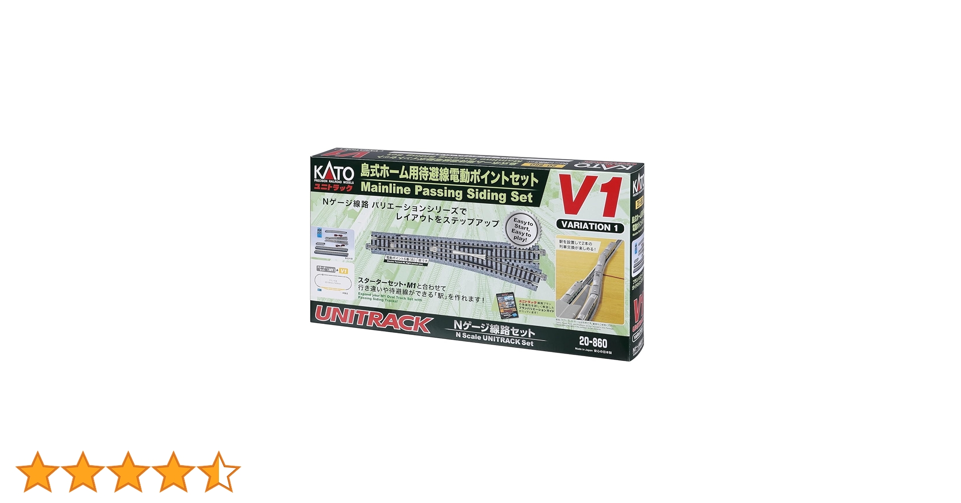 Amazon | KATO Nゲージ 島式ホーム用待避線電動ポイントセット V1 20